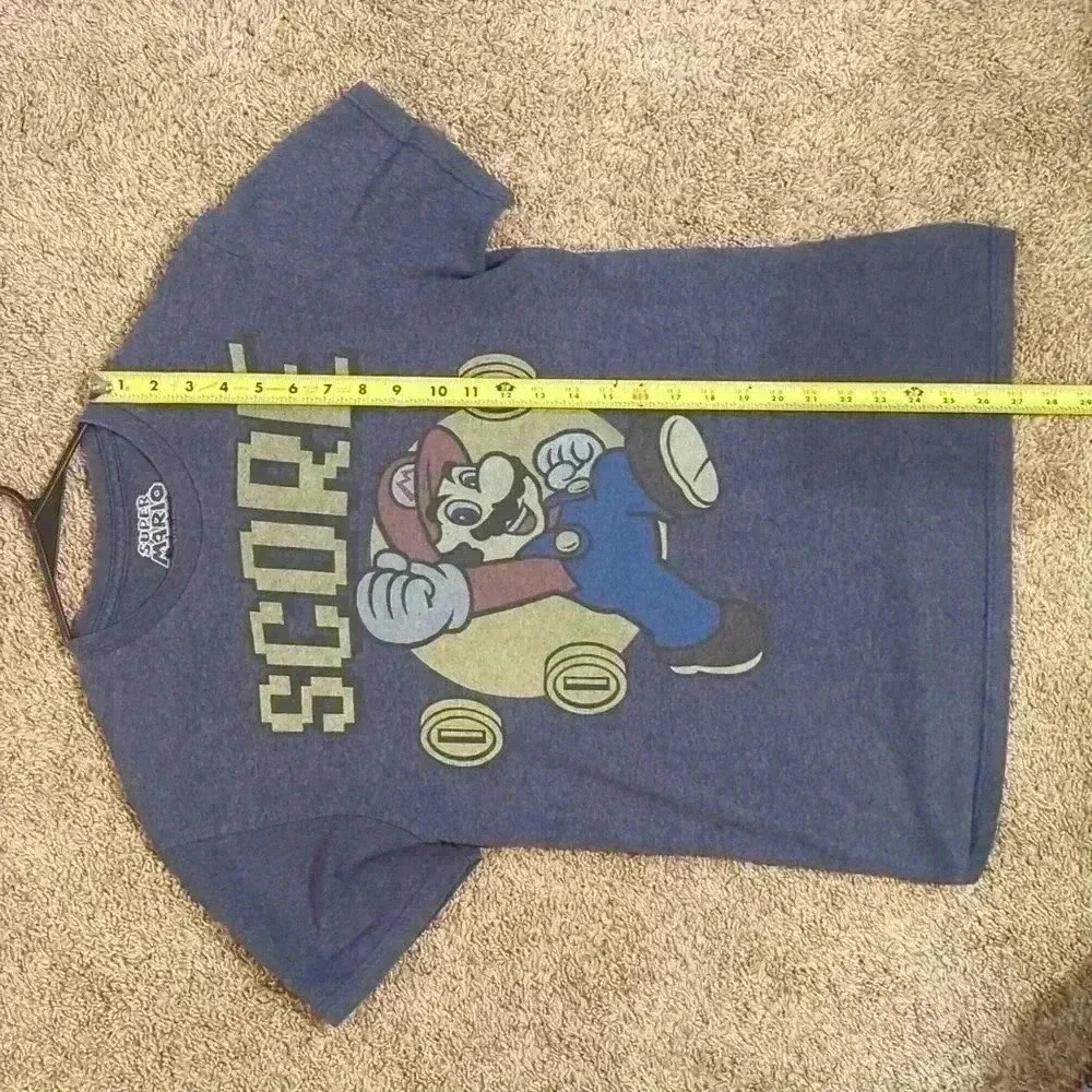 super Mario T-shirt, gray, size medium - Picture 5 of 6